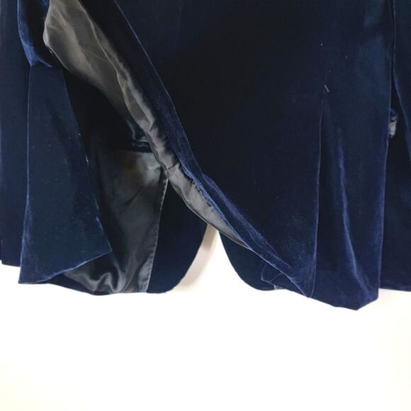 Bagozza Midnight Blue Velour Mens Blazer US Size 44 EU Size 54 - Picture 7 of 14